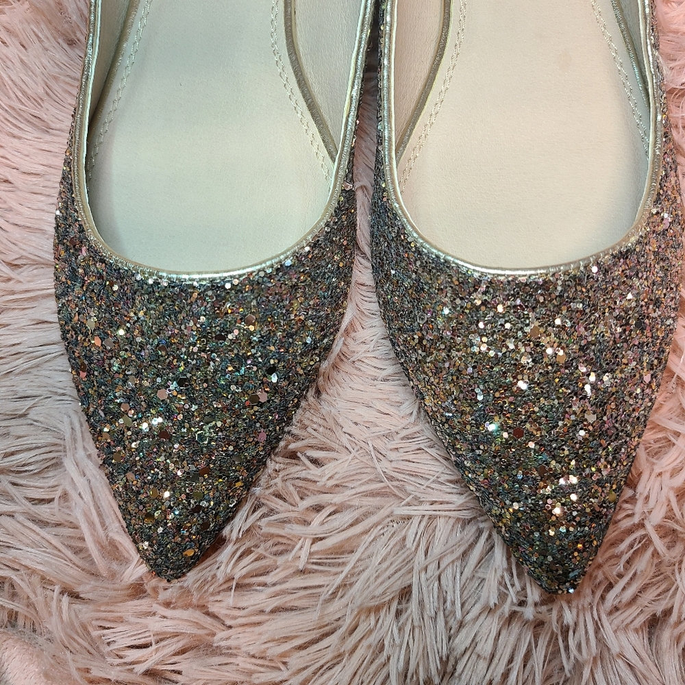 ASOS | cute glitter flat shoes